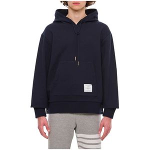 Thom Browne, Heren, Sweatshirts & Hoodies, Blauw, Maat: XL Katoen,