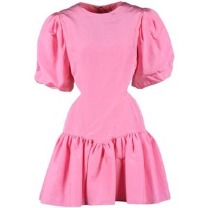 Msgm, Dames, Jurken, Roze, Maat: S Linnen,