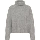 Kaffe, Dames, Truien, Grijs, Maat: 2XL Leer,