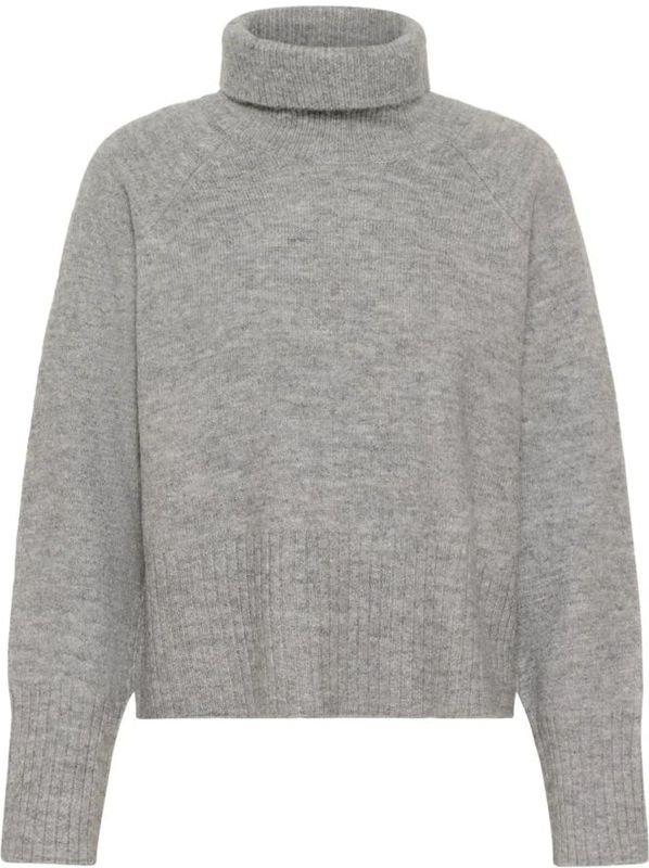 Kaffe, Dames, Truien, Grijs, Maat: 2XL Leer,