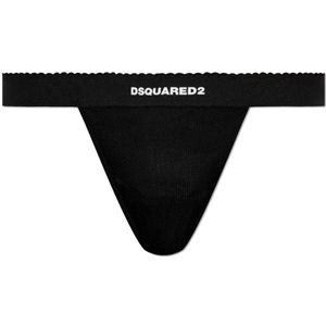 Dsquared2, Dames, Ondergoed, Zwart, Maat: XL Viscose,