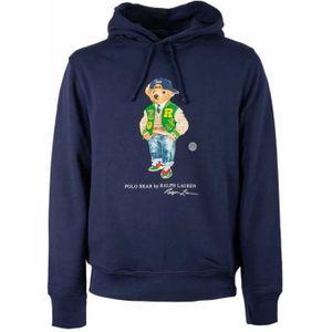 Polo Ralph Lauren, Heren, Sweatshirts & Hoodies, Blauw, Maat: S Katoen,