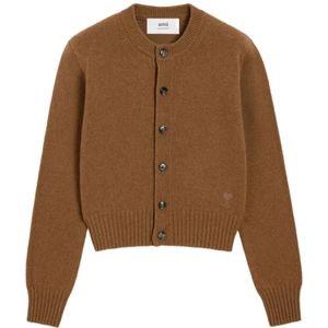 Ami Paris, Dames, Truien, Bruin, Maat: 2XS Kasjmier,
