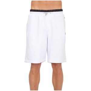 Philipp Plein, Heren, Korte broeken, Wit, Maat: L Poliester,