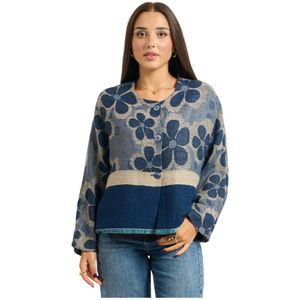 Alessia Santi, Dames, Truien, Blauw, Maat: M