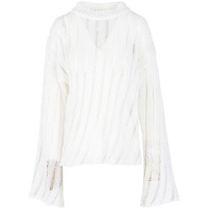 Solotre, Dames, Truien, Wit, Maat: L Katoen,