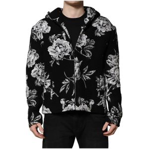 Dolce & Gabbana, Heren, Jassen, Zwart, Maat: M Wol,