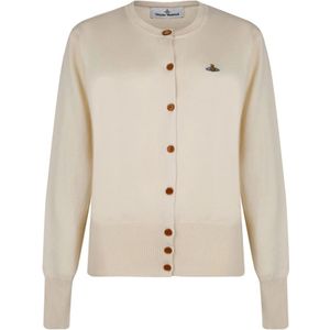Vivienne Westwood, Dames, Truien, Beige, Maat: XS Katoen,