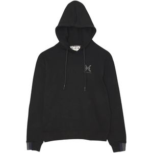 John Richmond, Heren, Sweatshirts & Hoodies, Zwart, Maat: 2XL Katoen,