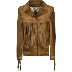 Golden Goose, Dames, Jassen, Bruin, Maat: XS