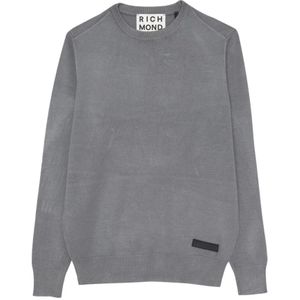 John Richmond, Heren, Truien, Grijs, Maat: M Viscose,