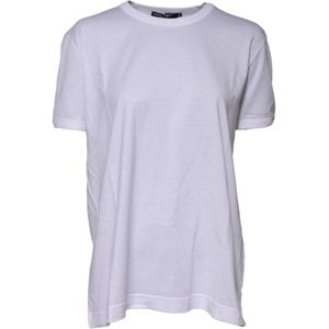 Dolce & Gabbana, Dames, Tops, Wit, Maat: XL Katoen,
