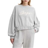 Hugo - Grijze Katoenen Sweatshirt - Dames