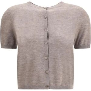 Lisa Yang, Dames, Truien, Beige, Maat: S Kasjmier,