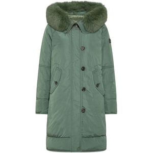 Peuterey Groene Winterjassen , Green , Dames , Maat: XL