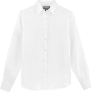 Vilebrequin, Dames, Blouses & Shirts, Wit, Maat: XS Linnen,