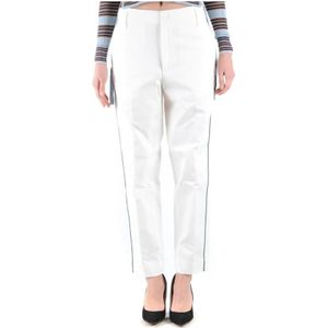 Golden Goose, Dames, Broeken, Wit, Maat: XS Katoen,