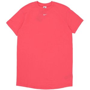 Nike - Essentiële Tee Jurk - Roze - Katoen