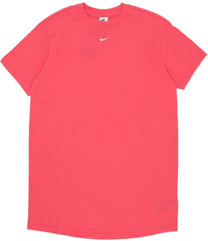 Nike - Essentiële Tee Jurk - Roze - Katoen