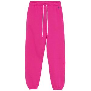 Polo Ralph Lauren, Dames, Broeken, Roze, Maat: 2XS Katoen,
