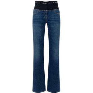 Elisabetta Franchi, Dames, Jeans, Blauw, Maat: W27 Denim,