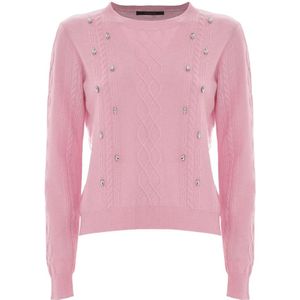 Kocca, Dames, Truien, Roze, Maat: S Wol,