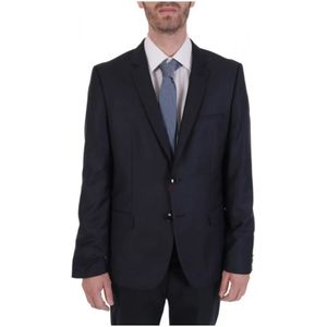 Hugo, Heren, Jassen, Blauw, Maat: L Wol,