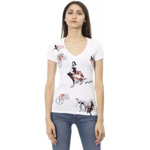 Trussardi, Dames, Tops, Wit, Maat: L