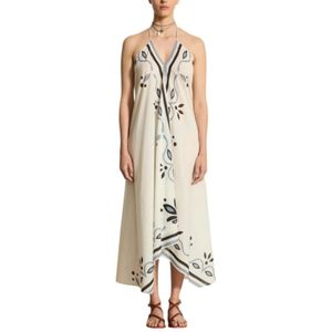 Mare Di Latte, Dames, Jurken, Beige, Maat: ONE Size Katoen,