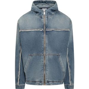 Marcelo Burlon, Heren, Jassen, Blauw, Maat: S