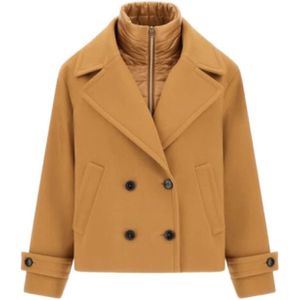 Herno, Dames, Mantels, Bruin, Maat: S Nylon,