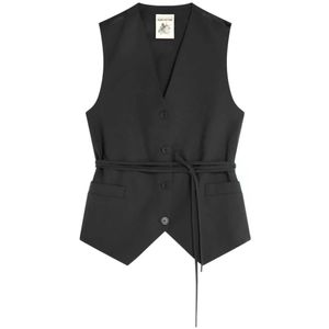 Semicouture, Dames, Jassen, Zwart, Maat: S Wol,