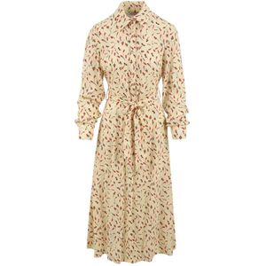 Mar De Margaritas, Dames, Jurken, Beige, Maat: M