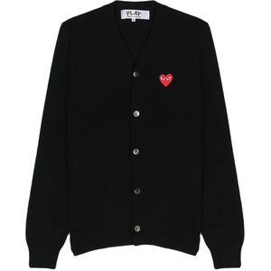 Comme des Garçons Play, Heren, Truien, Zwart, Maat: S