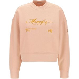Moncler, Dames, Sweatshirts & Hoodies, Roze, Maat: L