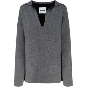 Jil Sander, Dames, Truien, Grijs, Maat: XS Wol,