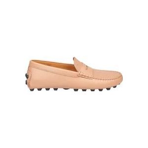 Tod's Roze Loafer Schoenen met Rubberen Noppen , Pink , Dames , Maat: 36 EU