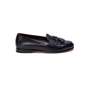 Santoni Blauwe Andrea Loafers , Blue , Heren , Maat: 44 EU