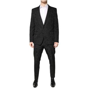 Dolce & Gabbana, Heren, Pakken, Zwart, Maat: XL Nylon,