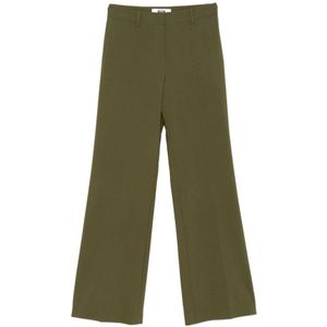 Msgm, Dames, Broeken, Groen, Maat: S