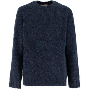 Brunello Cucinelli, Heren, Truien, Blauw, Maat: M Zijde,