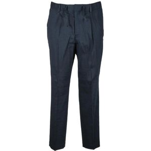 Hugo, Heren, Broeken, Blauw, Maat: M Linnen,