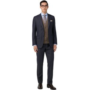 Boggi Milano - Pak - Navy - Krijtstrepen - Regular Fit