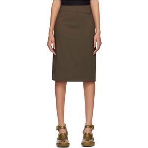 Róhe, Dames, Rokken, Bruin, Maat: 2XS Wol,