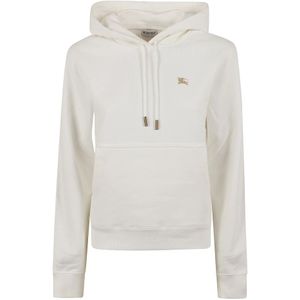 Burberry, Dames, Sweatshirts & Hoodies, Wit, Maat: XS