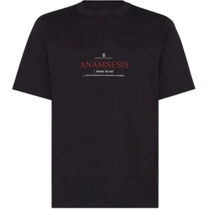 Brunello Cucinelli, Heren, Tops, Zwart, Maat: S Katoen,