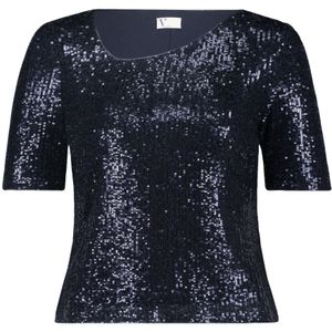 vera mont, Dames, Blouses & Shirts, Blauw, Maat: XS Leer,