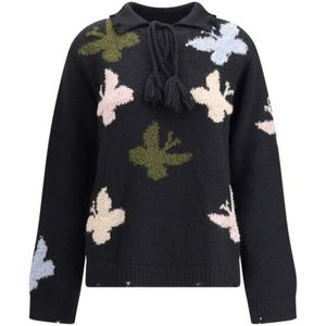 Baziszt, Dames, Truien, Blauw, Maat: M Wol,