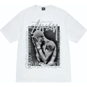 Stüssy, Heren, Tops, Wit, Maat: XL Katoen,