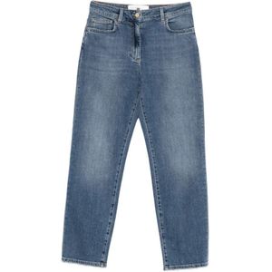 Elisabetta Franchi, Dames, Jeans, Blauw, Maat: W26